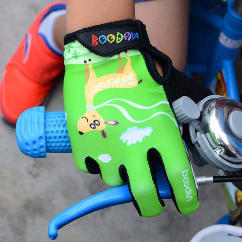 Child Full Fingers Cycling Gloves