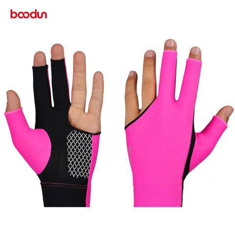 Pool Billiard Gloves 3 Fingers Spandex Breathable Anti-skid Snooker Gloves