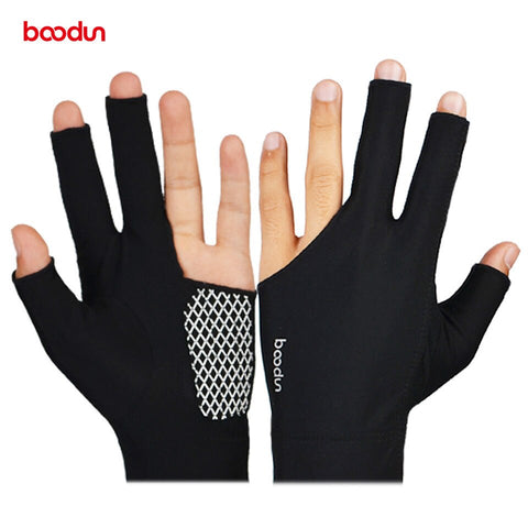 Pool Billiard Gloves 3 Fingers Spandex Breathable Anti-skid Snooker Gloves