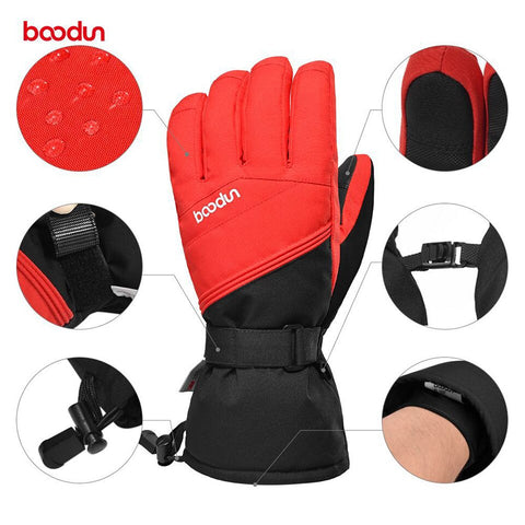 Professional Ski Gloves Touch Screen Fleece Winter Warm Snowboard Gloves