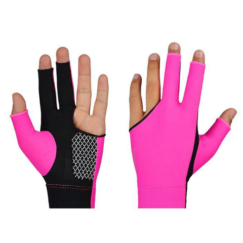 Pool Billiard Gloves 3 Fingers Spandex Breathable Anti-skid Snooker Gloves